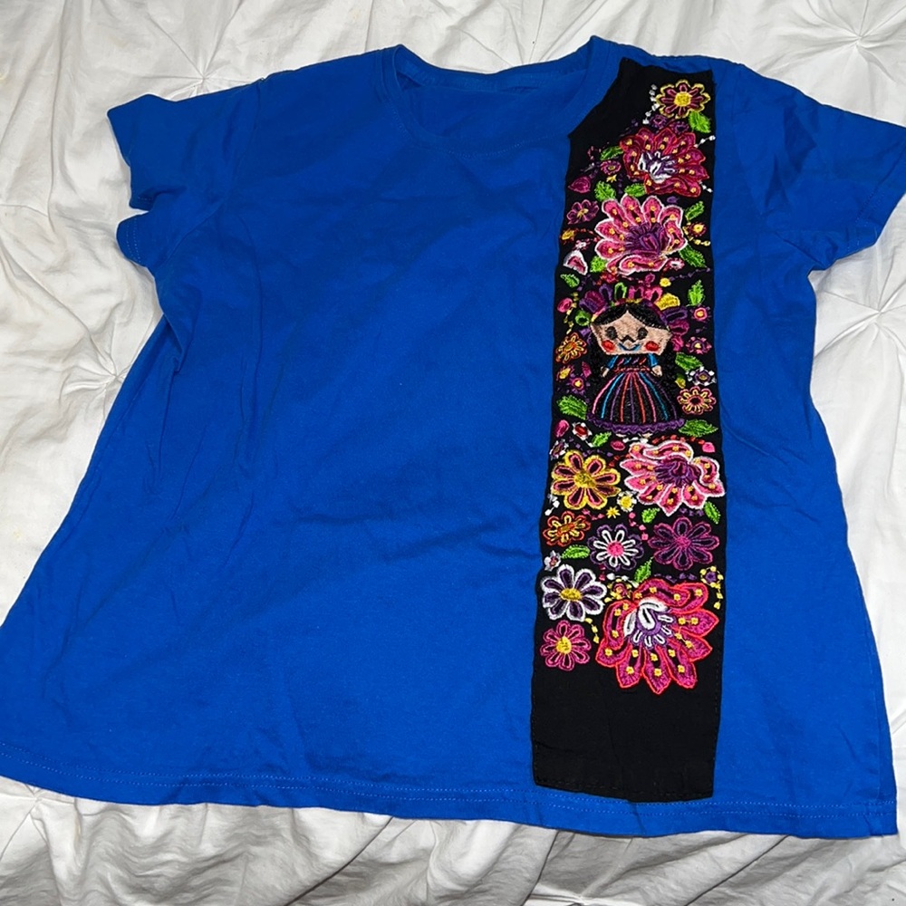 Cute Embroidered Mexican Shirt